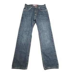 Levi's 514 Slim Straight Jeans Boys Size 14 Regular Dark‎ Wash Denim Blue Jeans